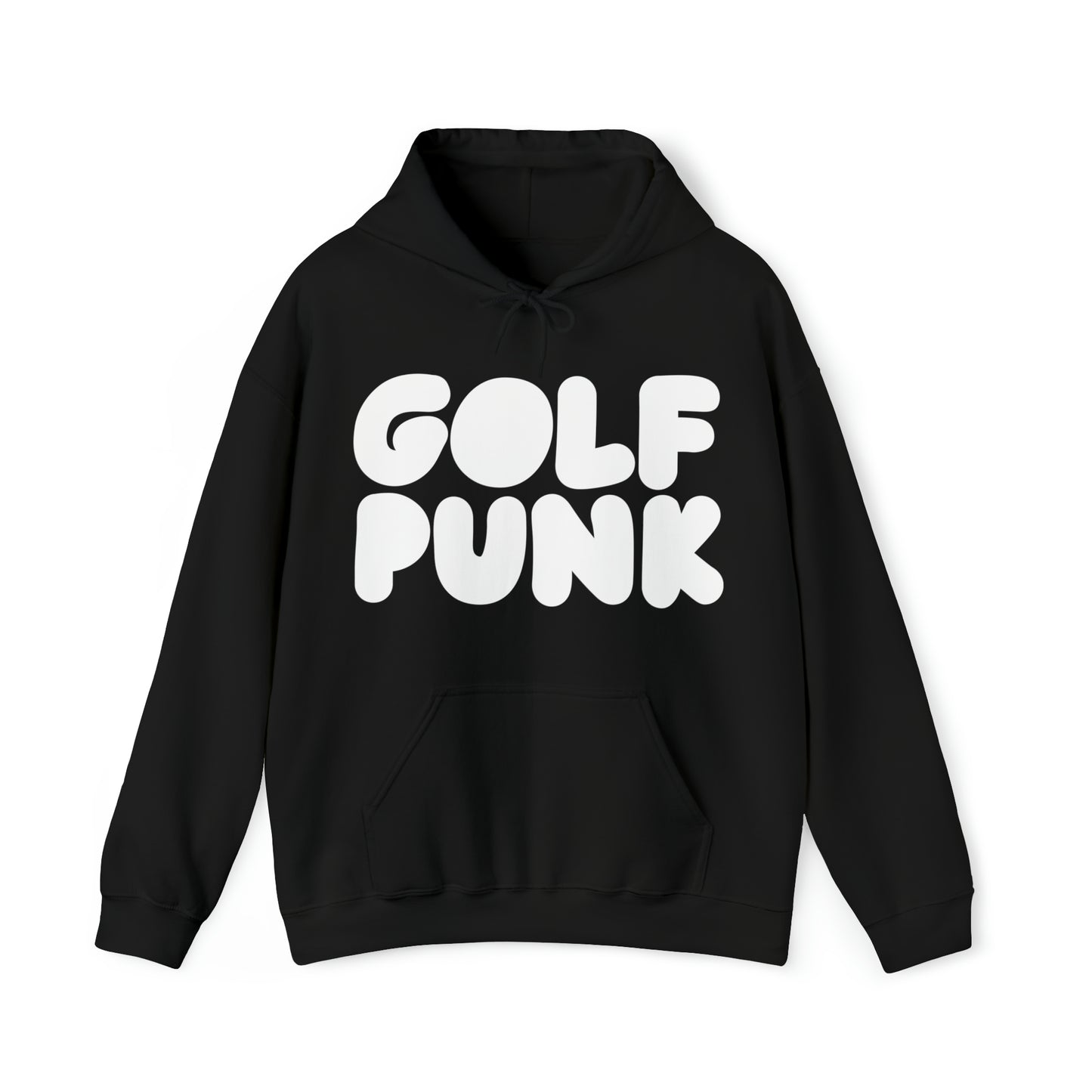 Best Golf Hoodie in black with Golf Punk Print design unisex 